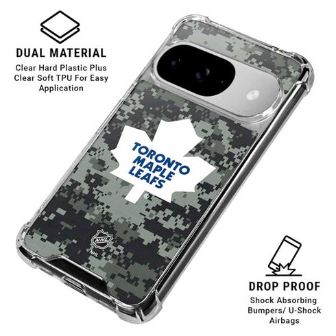 NHL Toronto Maple Leafs Camo Google Pixel 10 Clear Case